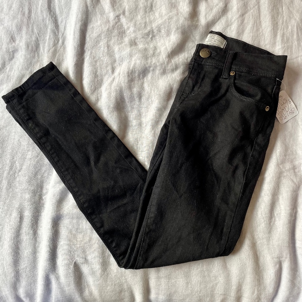 Free People Black Skinny Jeans